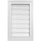 Ekena Millwork Vertical Surface Mount PVC Gable Vent: Functional, w/ 2"W x 1-1/2"P Brickmould Frame, 14"W x 22"H GVPVE14X2202SF - alternate 1